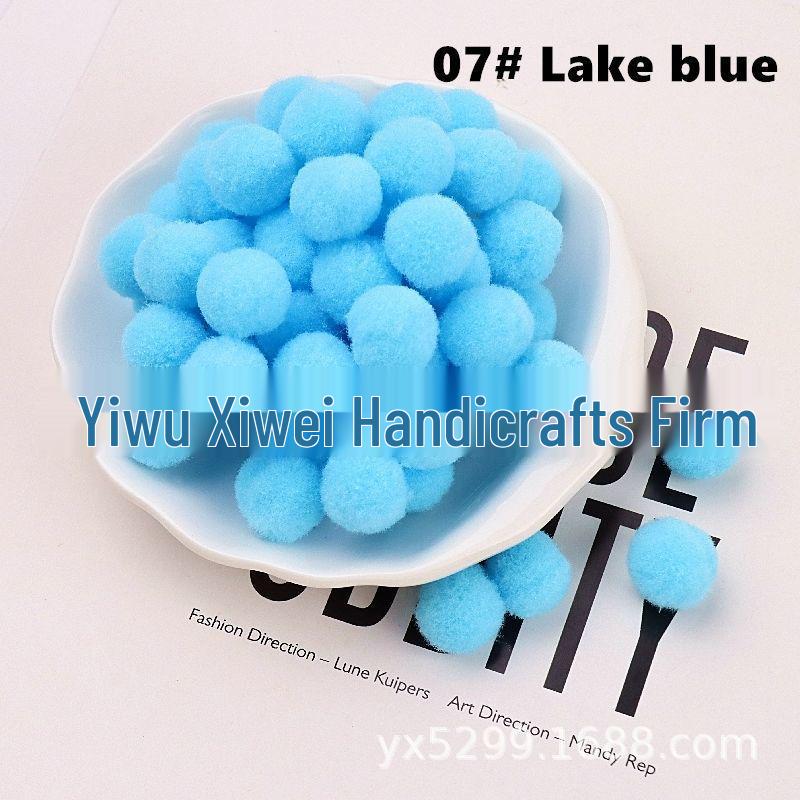 High Elastic Polyester Fluff Ball DIY Lace Black Long Hair Accessories