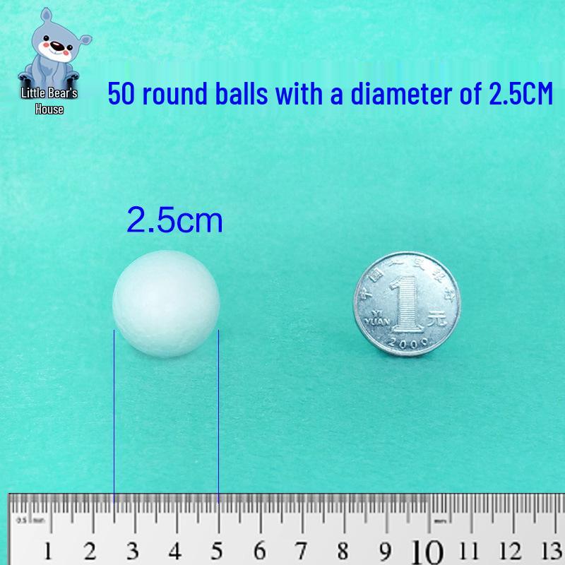 Solid White Styrofoam Balls for Wedding and Festival Decorations - DIY Round Foam Balls
