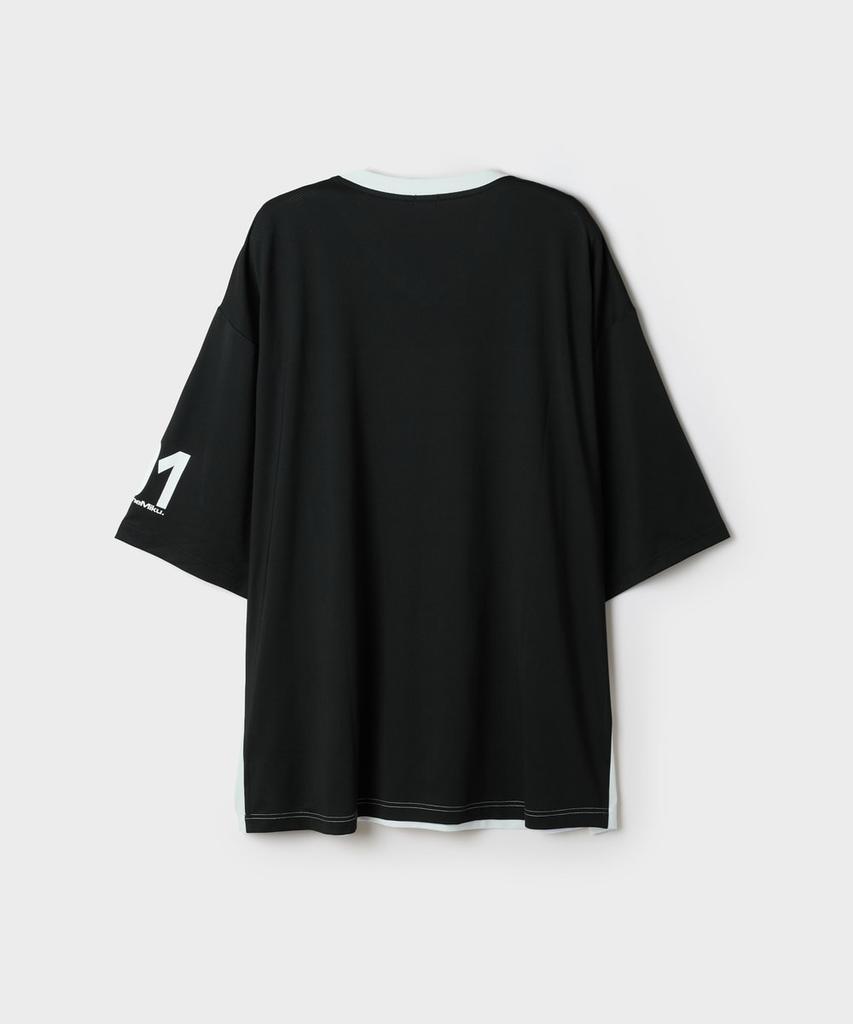Seupao [Hatsune Miku] Football Jersey Short Sleeve T-Shirt (Black)_Sprlg37U16