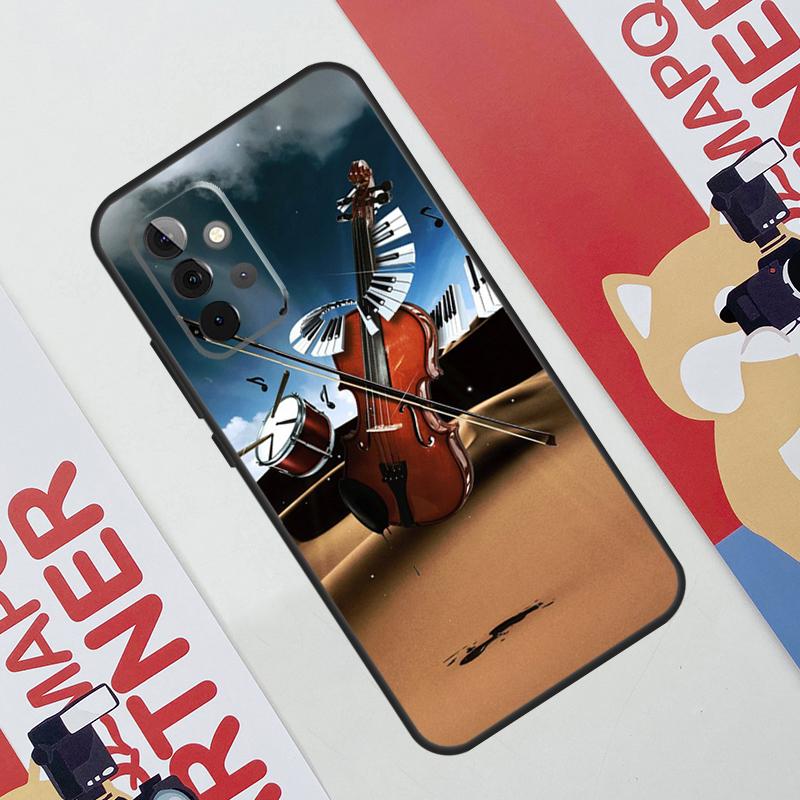 Violin Piano Case For Samsung Galaxy A52 A32 A12 A56 A36 A16 A13 A23 A33 A53 A54 A34 A14 A15 A35 A55 A17