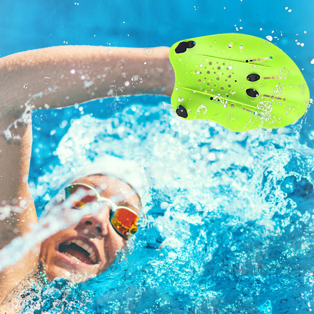 2pack Teen Swim Training Gloves Adult Comfortable Silicones Swim Palms Finger for Enhancing Swimming Speed