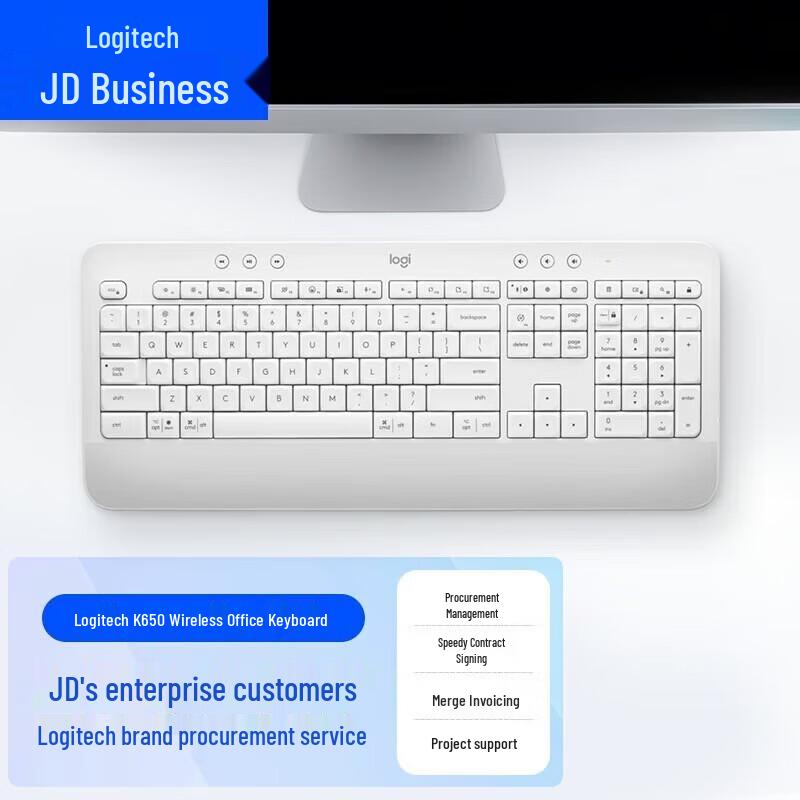 Logitech K650 Wireless Dual-Mode Office Keyboard