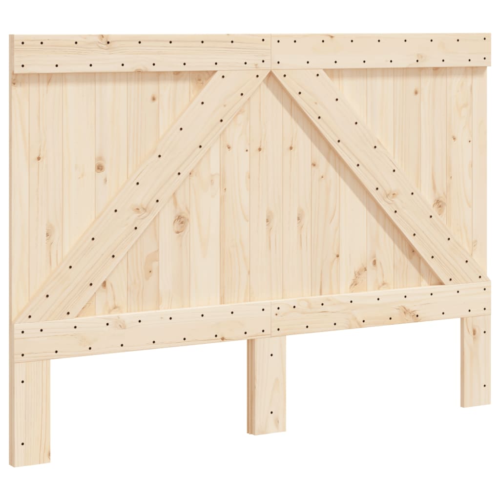 Headboard 140 x 104 cm Solid Pine Wood