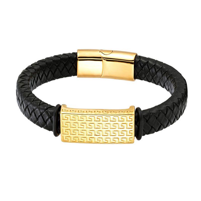 Popular Versatile Leather Rope Bracelet for Men, Domineering Ethnic Style