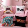 B-Back To The Future Cushion Cover Comfortable Reversible Pillow Cover Ideal for Car Sofa Bedroom & Beyond