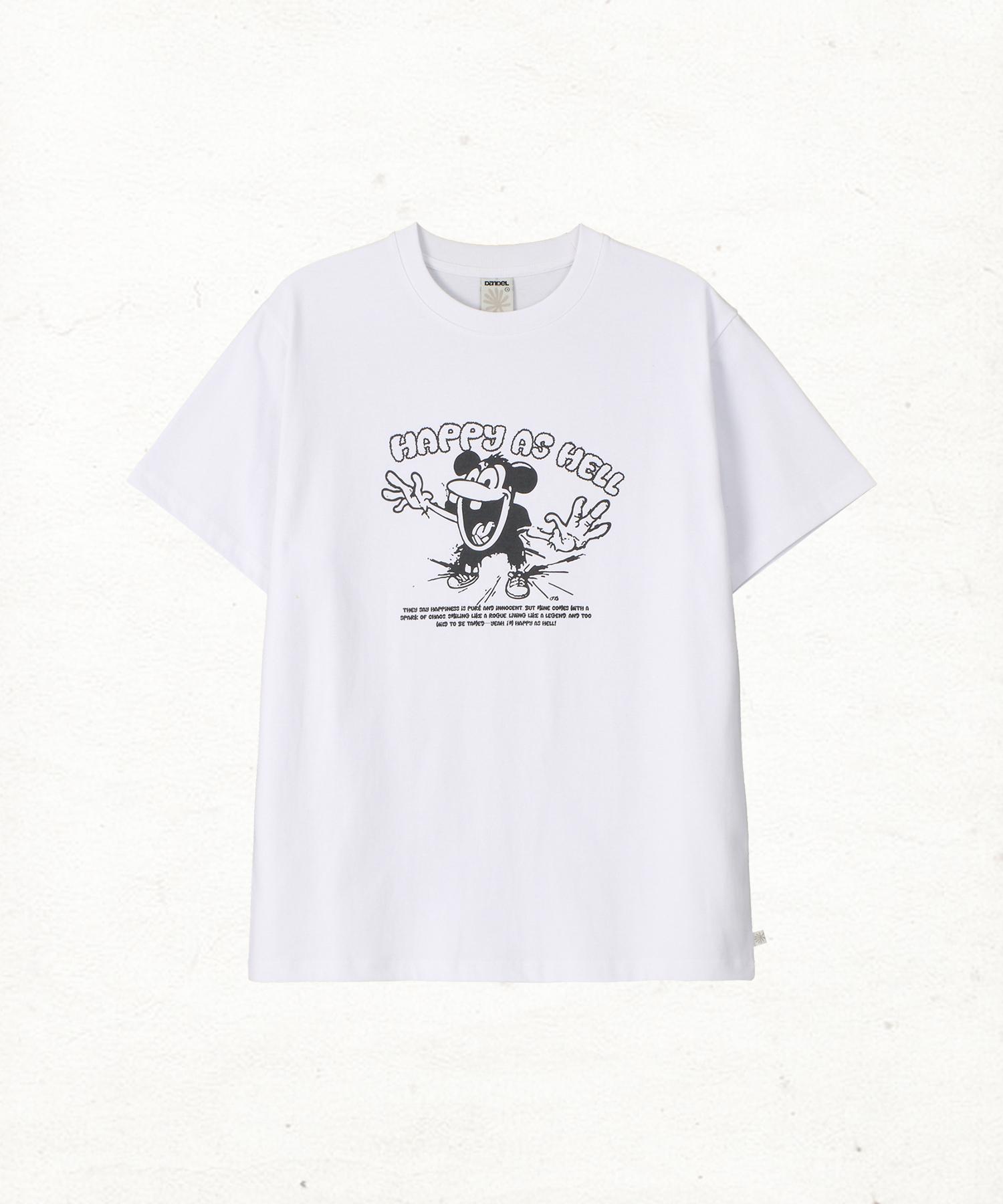 Dandel Dd Happy As Hell Tee (White) 1