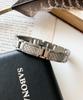 Sabona London 348 Gray Carbon Fiber Stainless Steel Magnet Bracelet