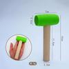 1 Pcs Mini Wooden Hammer Children's Learning Toy Hammer Creative DIY Wooden Woodworking Hammer Simulation Maintenance Tools