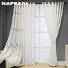 1PC NAPEARL prosta i wszechstronna w stylu europejskim biała zasłona tiulowa okno Sheer do salonu dekoracje do wnętrz do sypialni