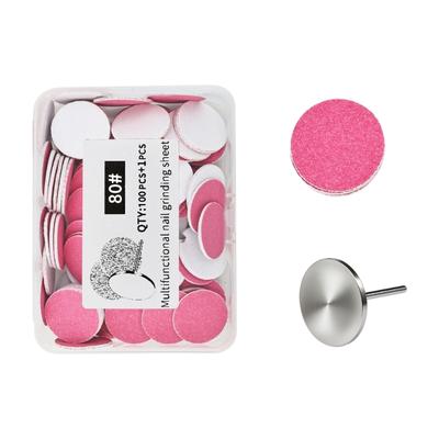 100 Piece UFO Shape Nail Filing Sandpaper Discs For Dust Reduction And Extended Reach In Professional Manicure Tools