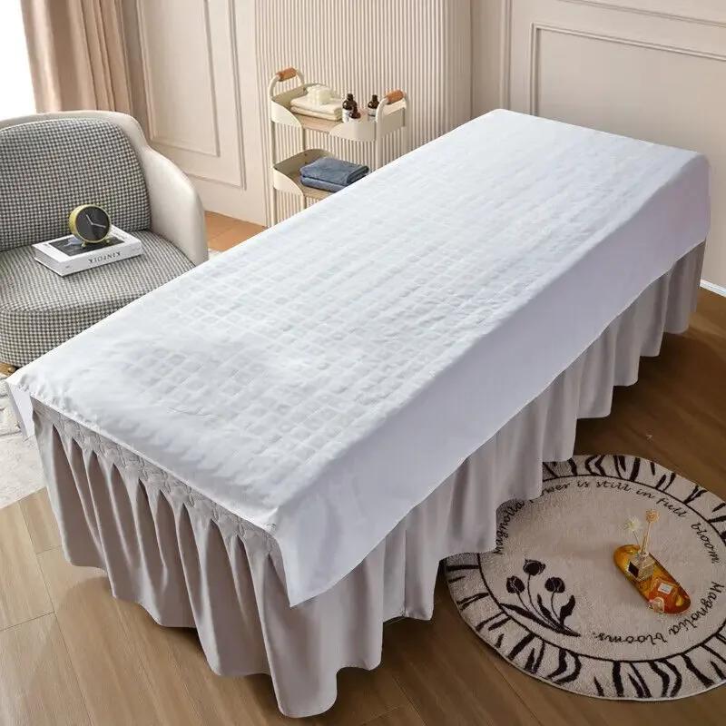 Beauty Massage Bed Cover Sheet SPA Massage Bed Table Cover W/ or W/o Face Hole Body Spa Salon Bedspread Home Decoration