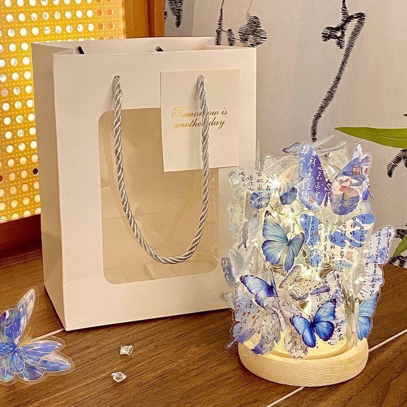 Romantic Qixi Butterfly Lamp Gift Set for Girls & Couples: Decor & Birthday Surprise