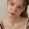 Tatiana (925 Silver) Glint Big Ribbon Necklace NZ2182