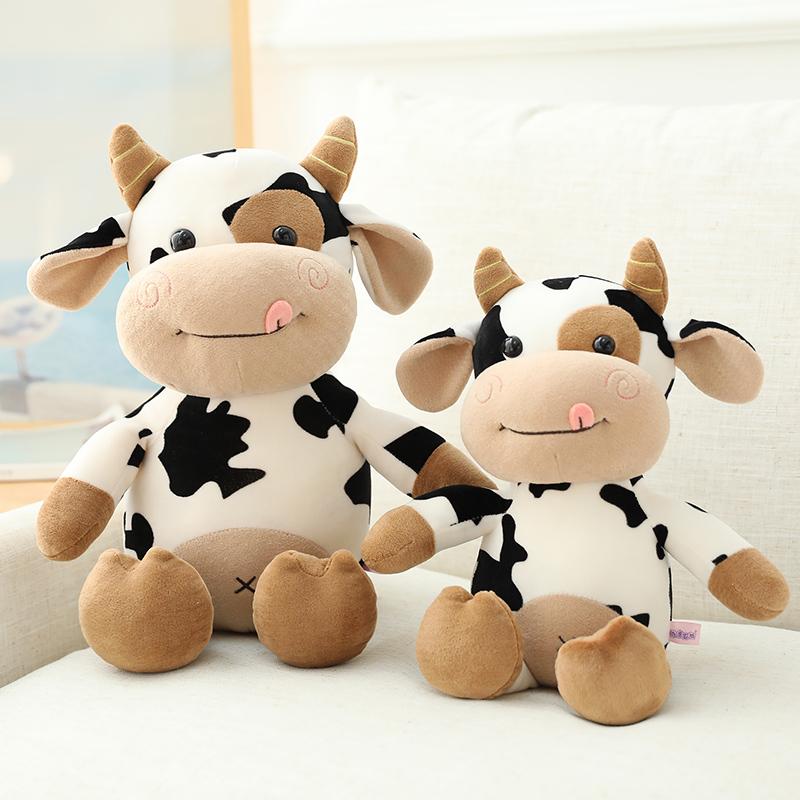 Plush Cow Toy Adorable Cattle Plush Stuffed Animals Cattle Gentle Doll Playthings Birth Date Present Great for Daily Use
