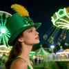 Cowboy Hats Panama Hat Leprechaun Headwear Green for Women Men Photo Props Western for Men Women Unisex Wear Headwear