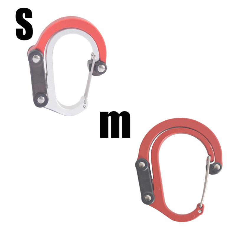 Mehrzweck-Outdoor-D-förmiger Karabiner-Schlüsselanhängerhaken