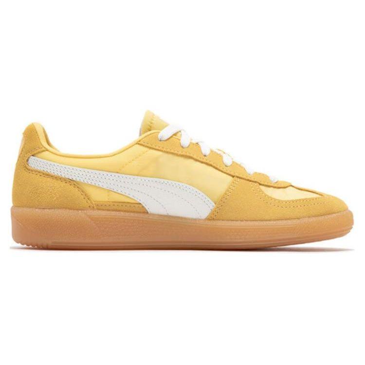 Puma Palermo Summer Nylon Slip Resistant Shock Absorbing Durable Low Top Skate Shoes Unisex Skate Shoes Yellow White 399341-04