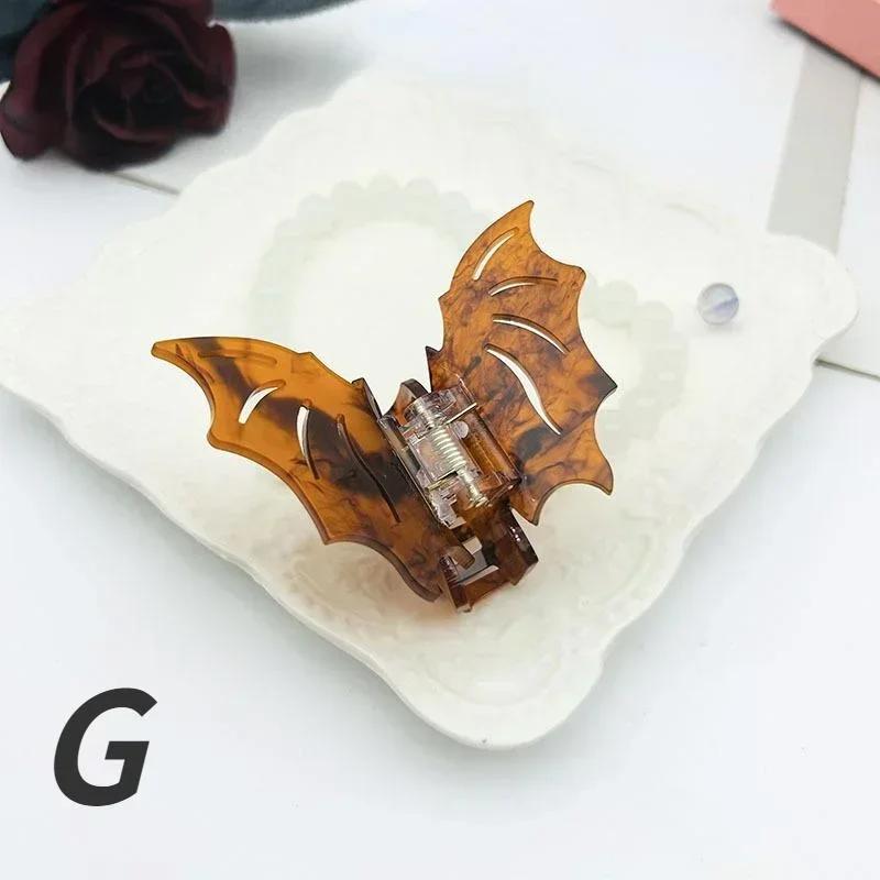 New Halloween Bat Hair Claw Clips for Women Girl Funny Hair Crab Shark Clip Butterfly Hairpin Lady Headdress Hair Accessories