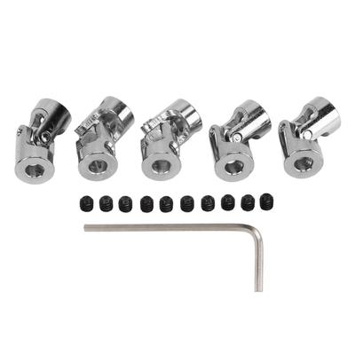 5PCS 5mm Universal Joint Couplers 45 Steel Motor Shaft Coupling Connector for RC Model Cars Ships