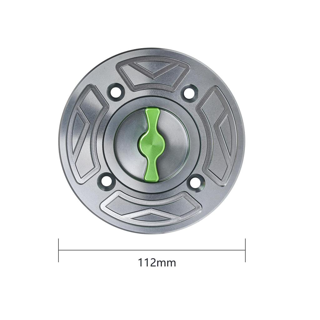 Motikvans Tankdeckel für Kawasaki Ninja und schlüsselloser Typ Schnellverschluss Tankdeckel Tankdeckel Ninja Custom Teile 400, Z400, Z900, 650, Z650,