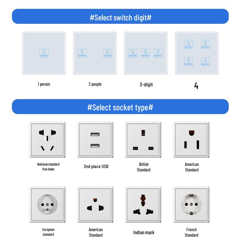 Zhengshang C8 Graffiti Zigbee Touch Smart Switch with 80 Ohm Voice Control for Alexa and Google Assistant.