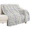 Comical Seagull pattern- beach bois Throw Blanket Thin Soft Blanket for Summer Night Sleeping