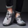 Herren Wanderschuhe Schwarz Grau Autofahrerschuhe Freizeit zum Hineinschlüpfen Sommer Netz Outdoor Wanderschuhe Übergröße 45 46 47