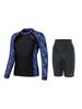 Akuatika Women'S Rash Guard Aqawbp + Half Leggings Bk Set