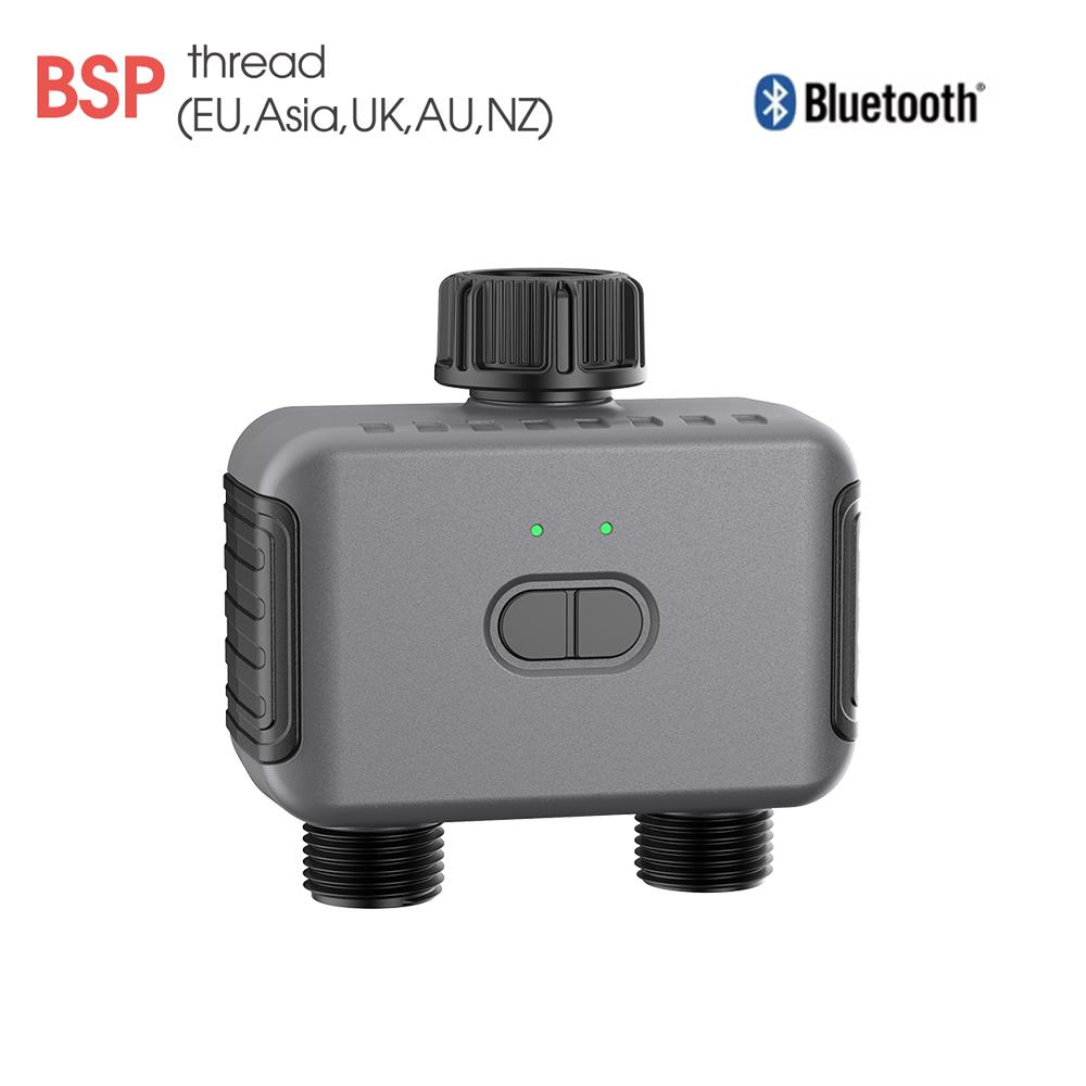 

Bluetooth Zigbee 2-канальный садовый таймер полива Программируемый контроллер крана, шланга и дождевателя Умный таймер полива с поддержкой Alexa