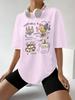 Happiness Cat Summer  Swift Folklore Seven Inspired Graphic Women Tshirt Loose Cotton Short Sleeve Tops Ins Fashion Tees
