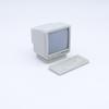 1/3 Sets 1:12/1:18 Dollhouse Mini Retro Desktop Computer Model Toys Miniature Home Scene Ornament Doll House Accessories