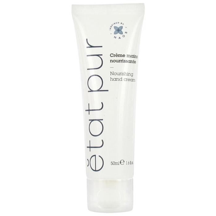 Crème Mains - ETAT PUR - Nourrissante - 50 Ml - Pour Peaux Sèches - Mixte