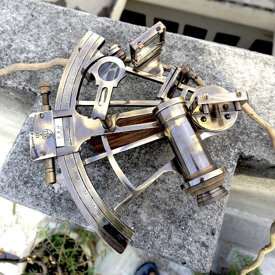 Vintage Messing Sextant Navigationsinstrument Nautisches Deutschland Bestes Geschenk für Ihn