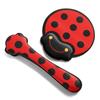 Adorable Pumpkin Girl Mouse Pad with Memory Foam Wrist Rest for Women - Super Soft Cartoon Design