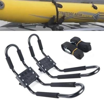 Paar Kajakrahmen Dachträger Eisen Top Mount J-Bar Halter Kanu Bootsträger