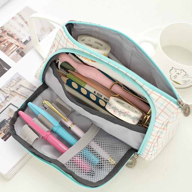 Multi Layer Large Capacity Pencil Case Pen Storage Supplies Pen Box Kawaii Cute Pencil Cases Bags Stationary School Supplies