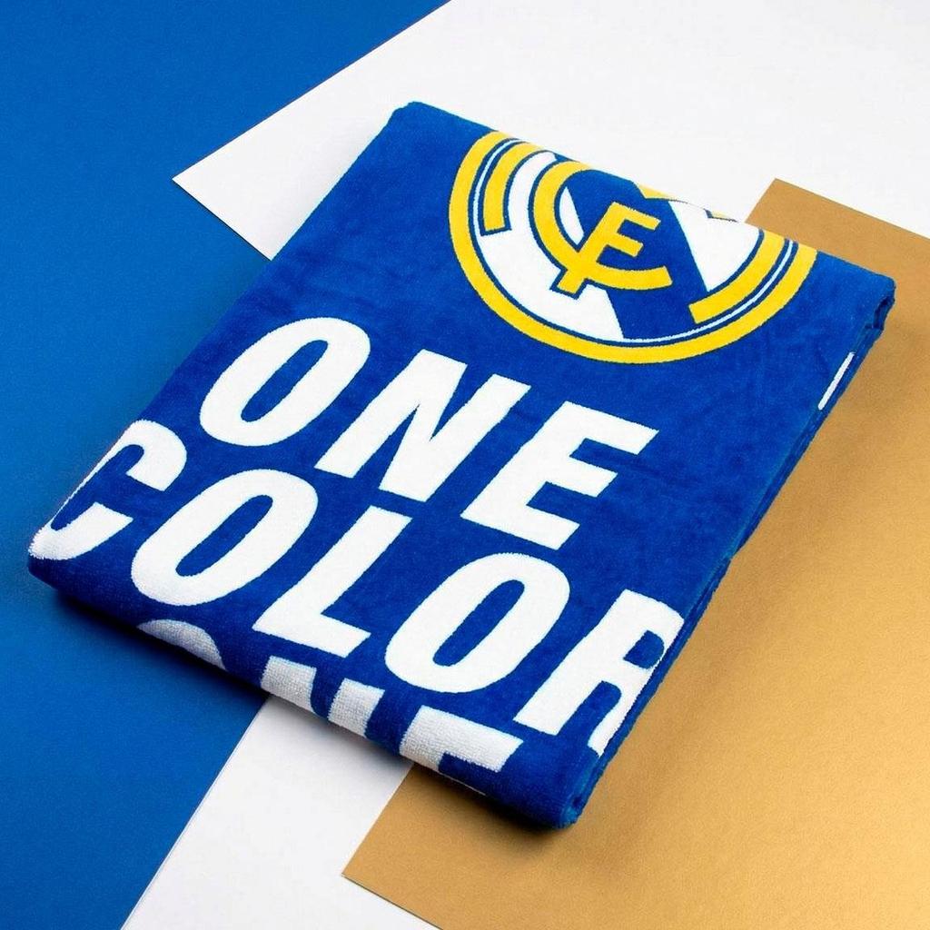Real Madrid Cotton Beach Towel Junior 70x140 Cm Beach Towel 2200010392 Multicolor