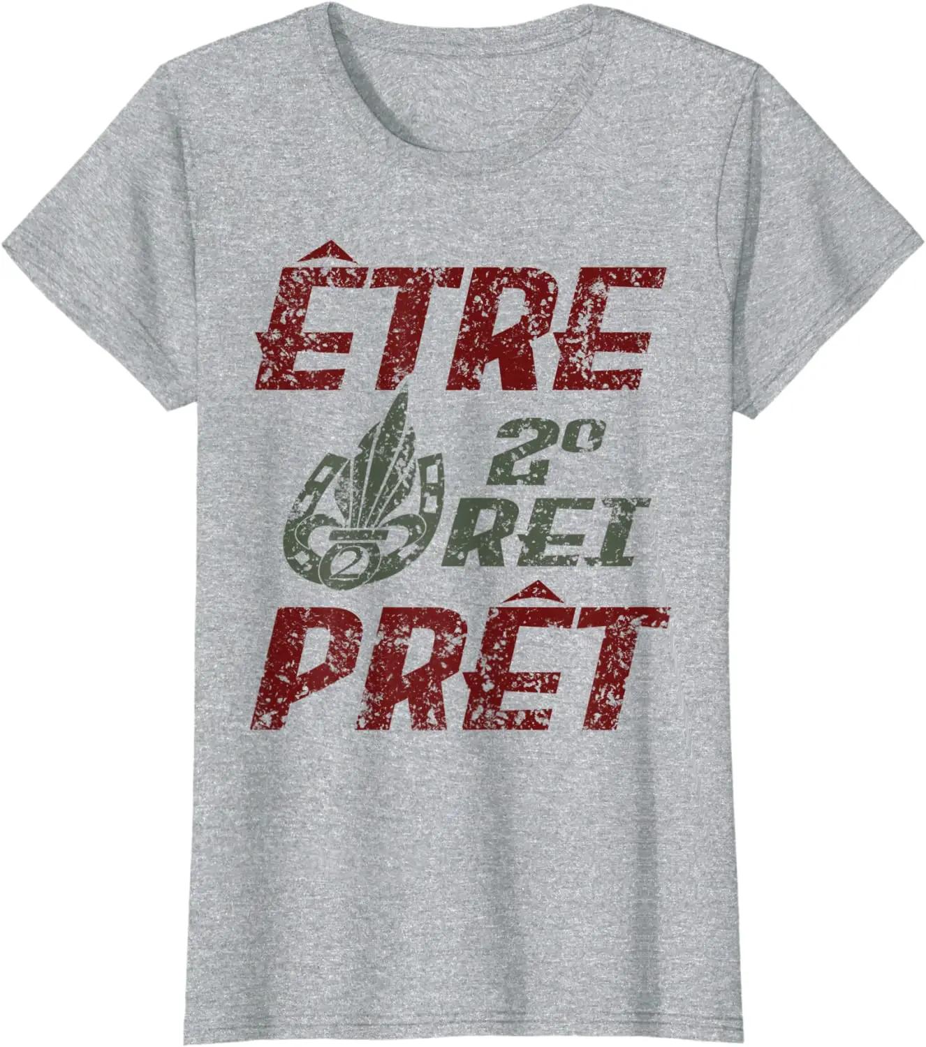 Legion Etrangere 2nd Foreign Parachute Regiment 2e EtrePret TShirt Short Sleeve Casual 100 Cotton T Shirt S