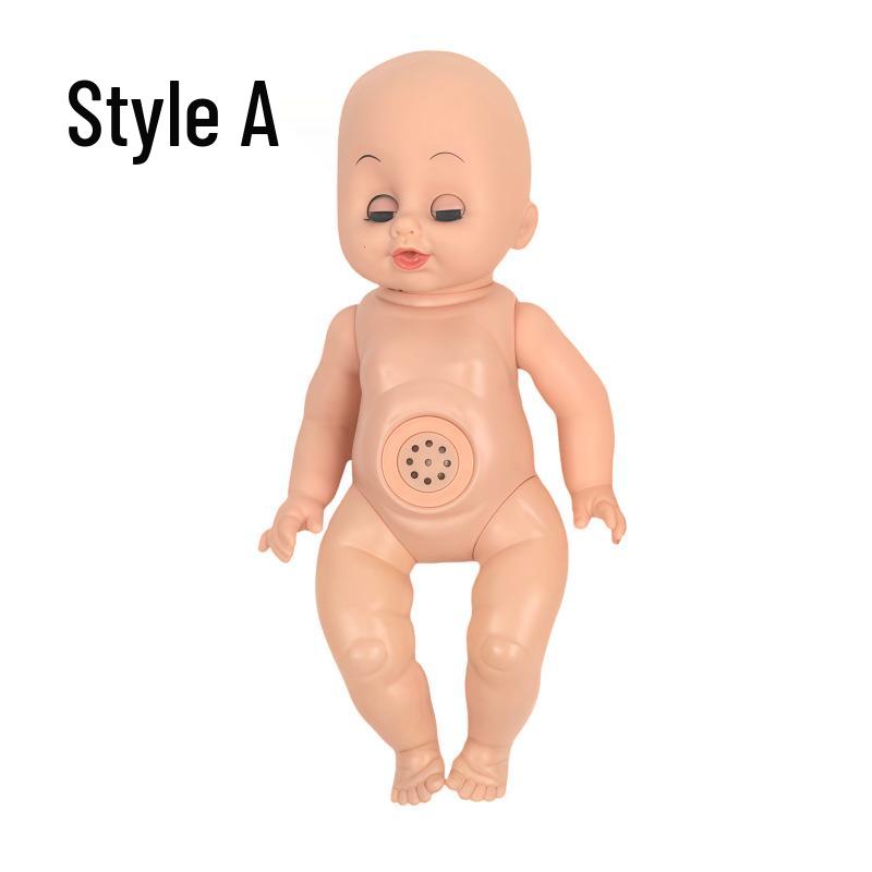 

14 Reborn Doll Girl with Accessories: Includes Drinking, Peeing, Dressing, Blinking Features, Plain Body, and Bottle. Drinks Water, Pees, with Music