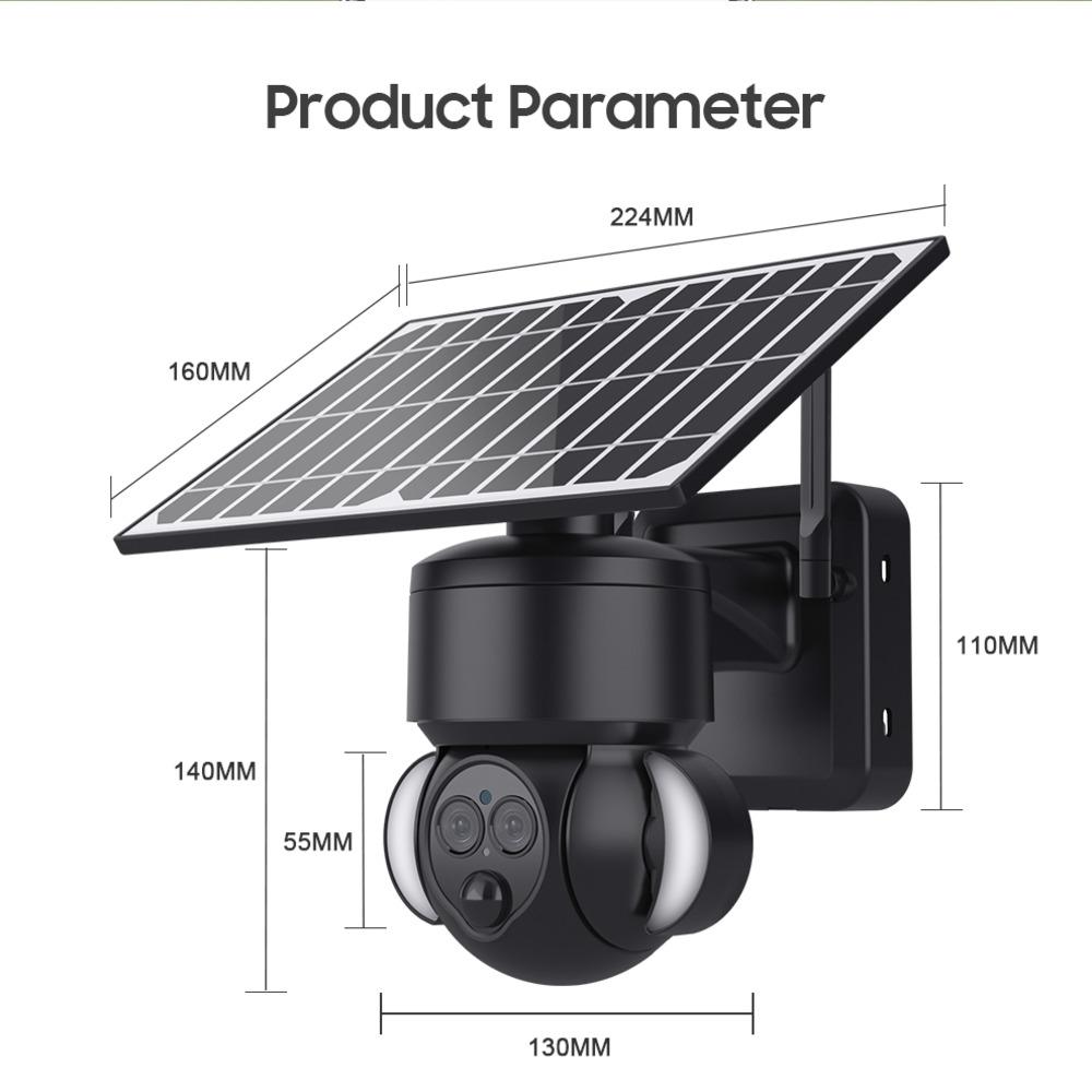 4K Solar Charge 8MP HD IP Camera 4G PTZ Dual Lens 12X Zoom Outdoor Waterproof Security CCTV Cam WIFI Surveillance Camera