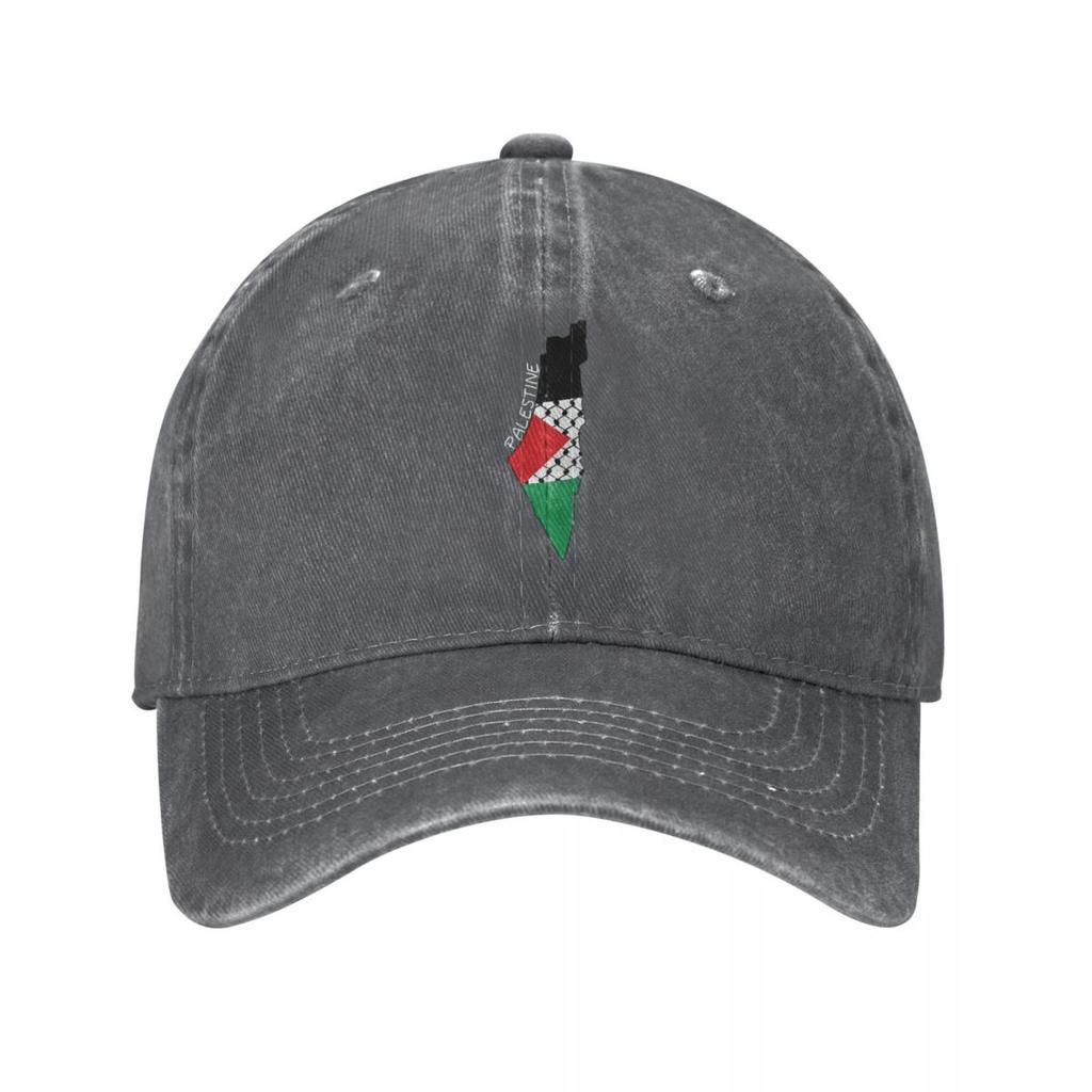 Palestine Palestinian Unisex Style Baseball Cap Distressed Denim Hats Cap Vintage Outdoor All Seasons Travel Adjustable Sun Cap