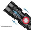 High-Power T6 LED Flashlight: USB Rechargeable, Zoom, Long-Range, Multi-functional, Detachable Torch