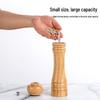 Oak Wood Manual Pepper Grinder - Pepper Mill and Seasoning Shaker Jar