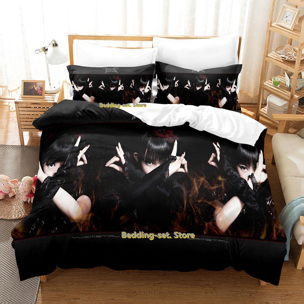 Comforter Babymetal Band Bedding Set Single Twin Full Queen King Size Bed Set Adult Kid Bedroom Three-Piece Suits 3D Anime Bed Sheet
