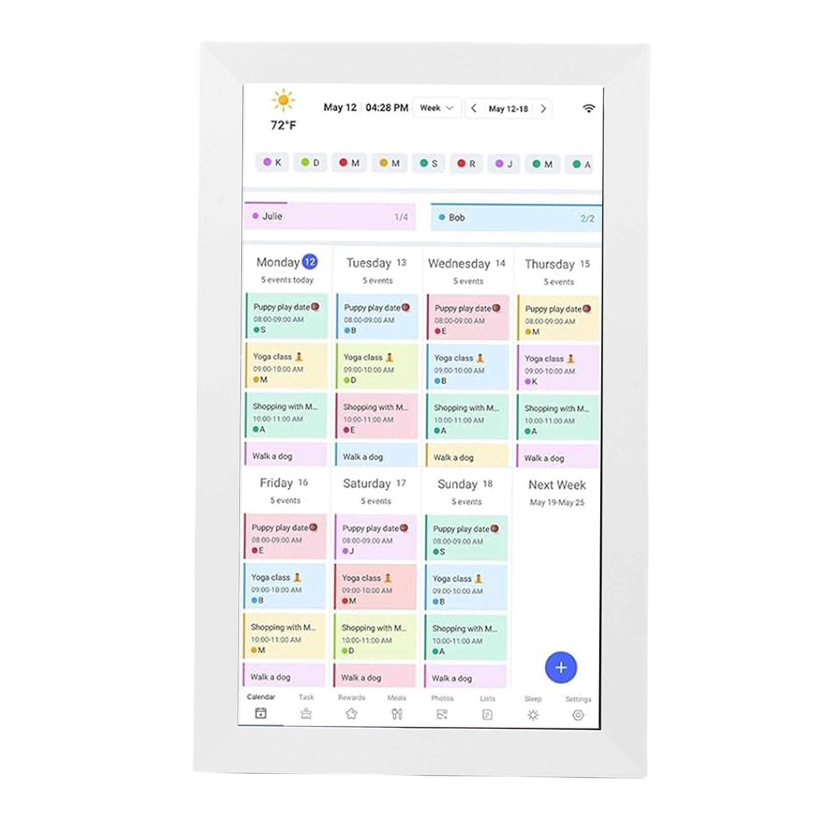Smart Digital Calendar 1080P 15.6 Inch Touchscreen WiFi Interactive Display Digital Picture Frame Calendar Planner with Type 1