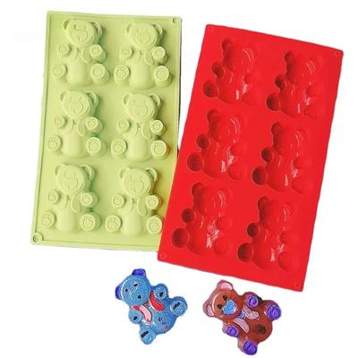 Multi Style Bear Silicone Baking Mold Animal Cake Candy Jelly Chocolate Making Set Bunny Soap Candle Mould Ice Tray Gifts