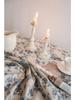 Tablecloth Blue Rose Print Dining Table Cloth Round Fabric Retro Small Round Table Suitable for Holiday Dining Rooms,  Picnics, Outdoor Camping