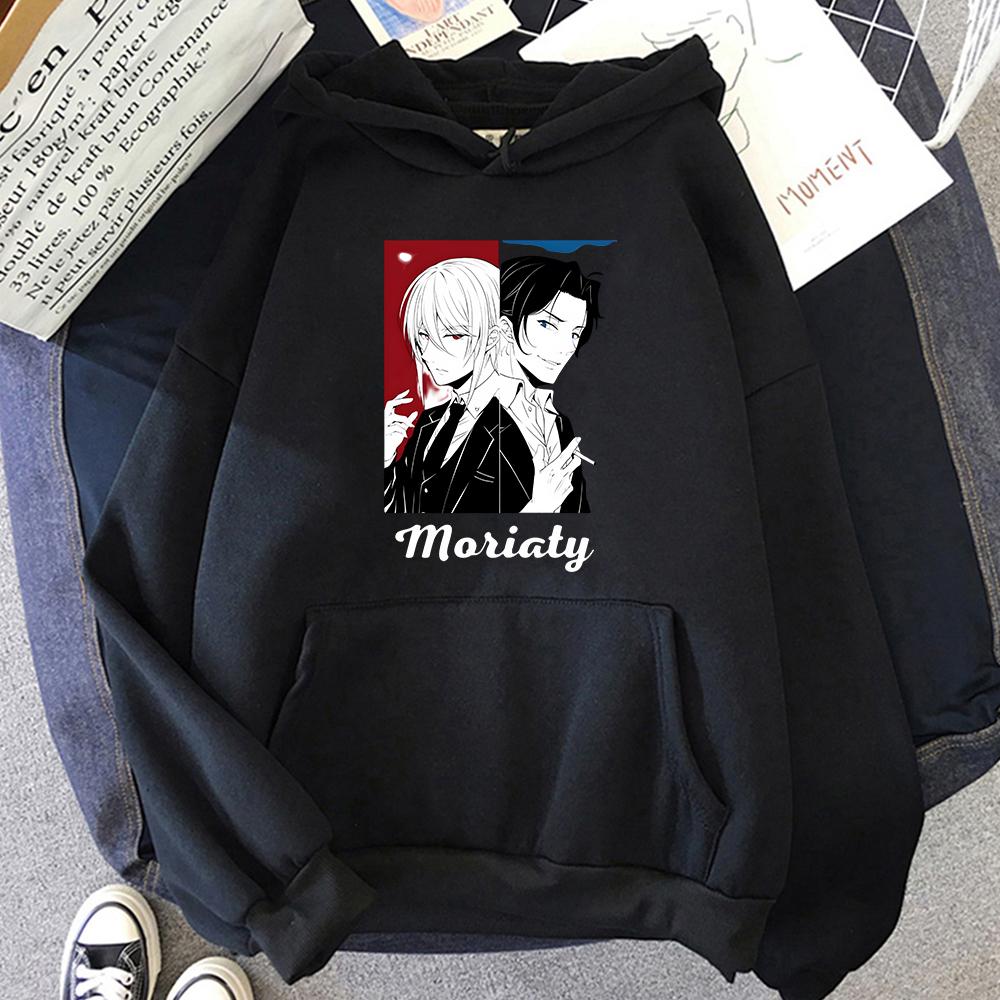 

Moriarty The Patriot, японские популярные толстовки с капюшоном в стиле аниме Yuukoku No Moriarty William, толстовка, мужская флисовая толстовка с длинным рукавом, топы большого размера