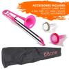 pInstruments pBONE Plastic Wind Instrument, Bb Tenor Trombone, Lightweight & Durable ABS with Bio Coating, PBONE1PNK, Pink (Includes Mouthpiece and