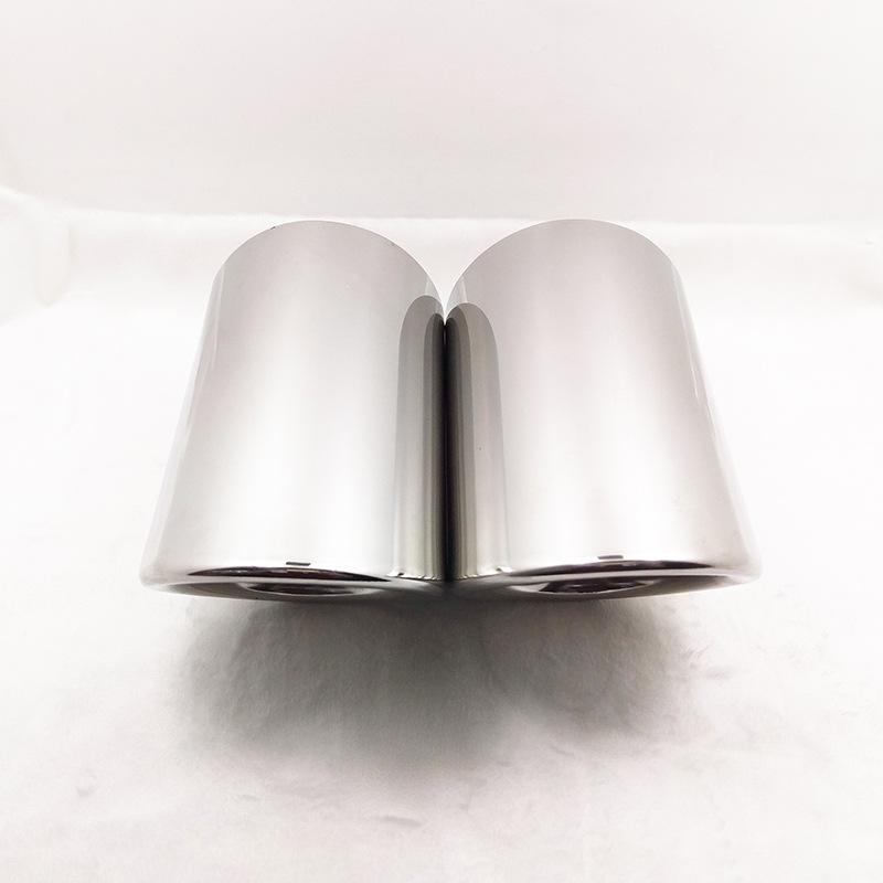 Silver Exhaust Muffler for 12-14 Malibu, Lynk & Co 02, Straight-Through Tailpipe